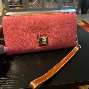Dooney & Bourke Coral Leather Wristlet